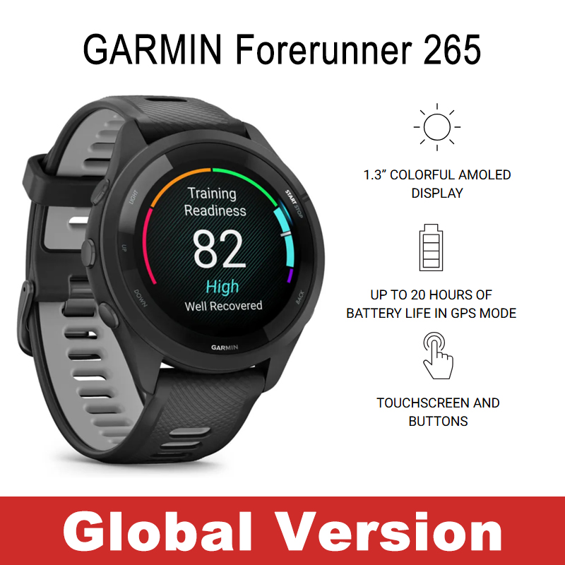 Smartwatch X - Garmin Forerunner 265 Running Smartwatch Built