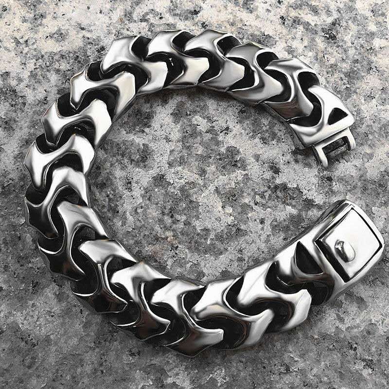 Ceramic Link Bracelet - Punk Rock Viking Cuba Hạn Chế