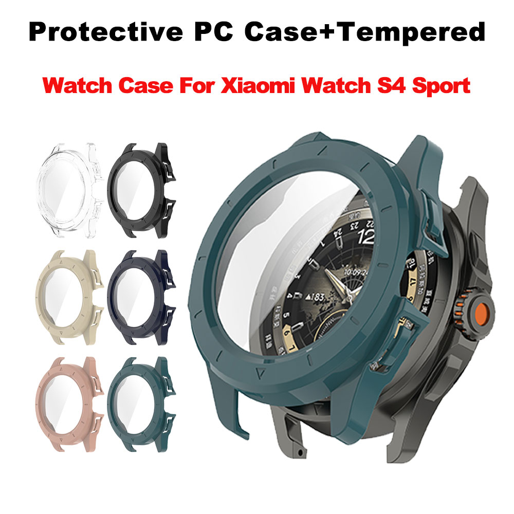 Xiaomi Smartwatch S4 Accessories - Tempered Glass + PC Case For