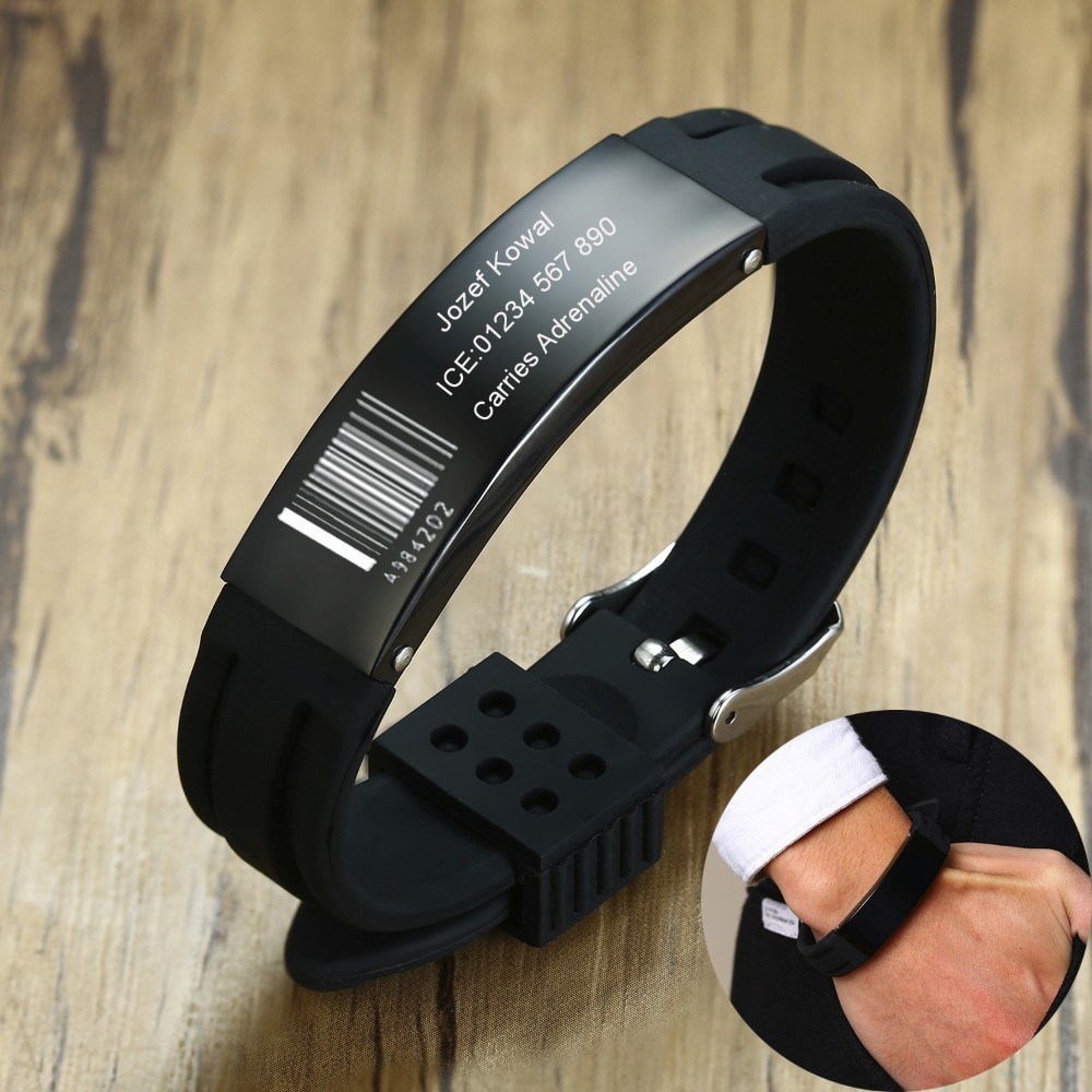 Silicone Band Replacement - Cá Tính Dẻo Silicone Vòng Tay