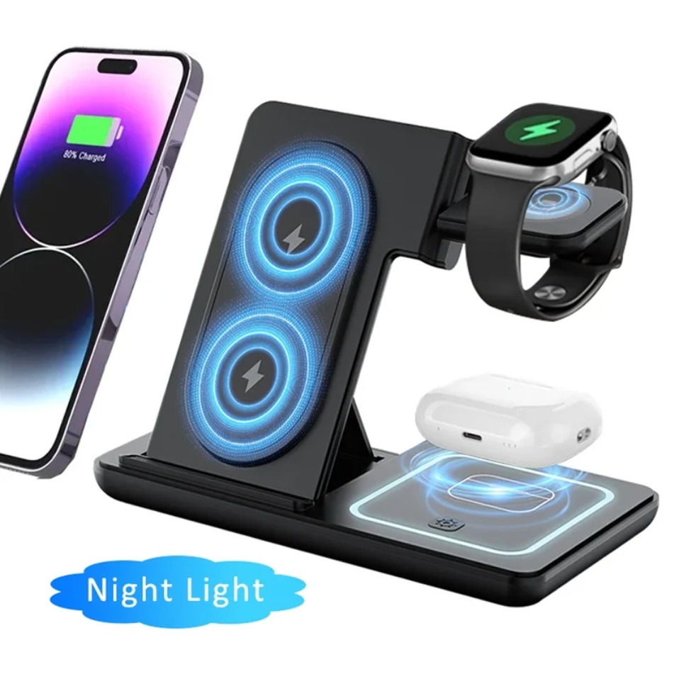 Watch Charger Cable - Night LED Light 3 In 1