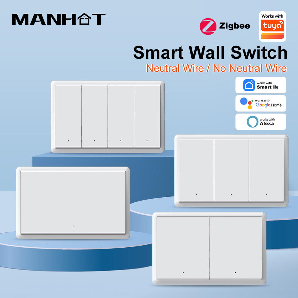Smart Accessories - MANHOT ZigBee3.0 Smart Switch No Neutral