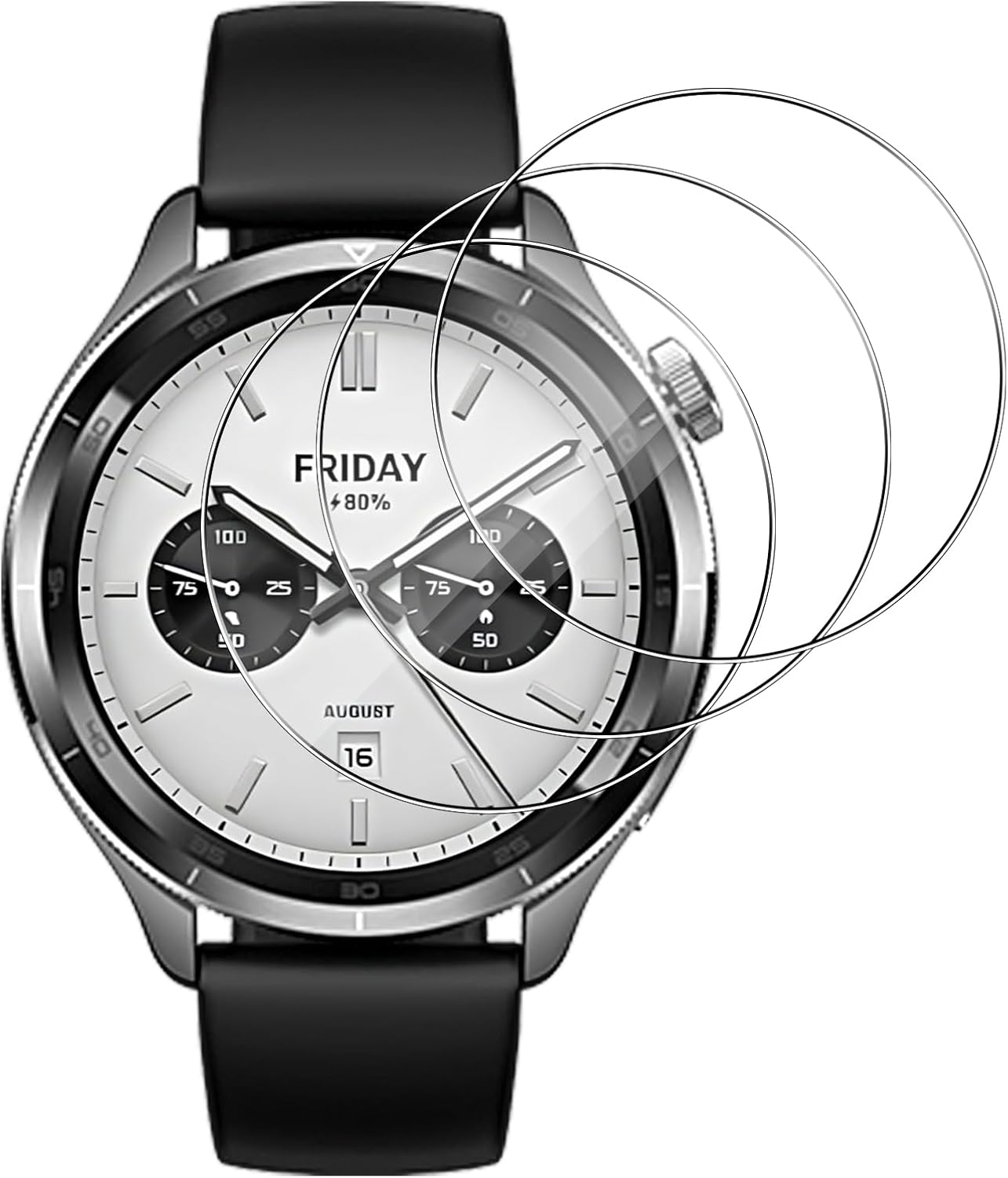 3PCS Tempered Glass Smartwatch - đánh giá và giá Xiaomi Smartwatch S4 Accessories