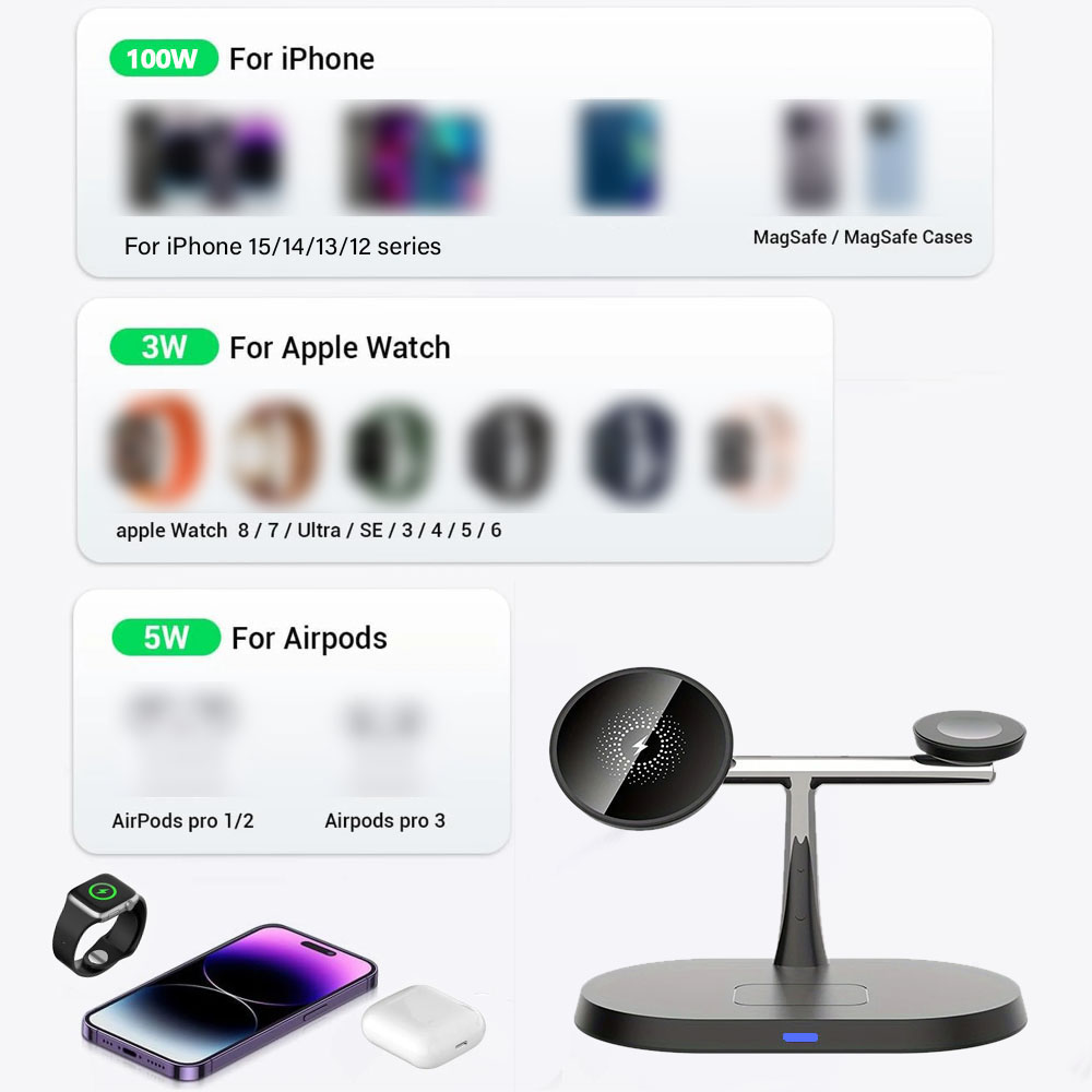 3 in 1 Magnetic Wireless Charg - đánh giá và giá Watch Charger Cable