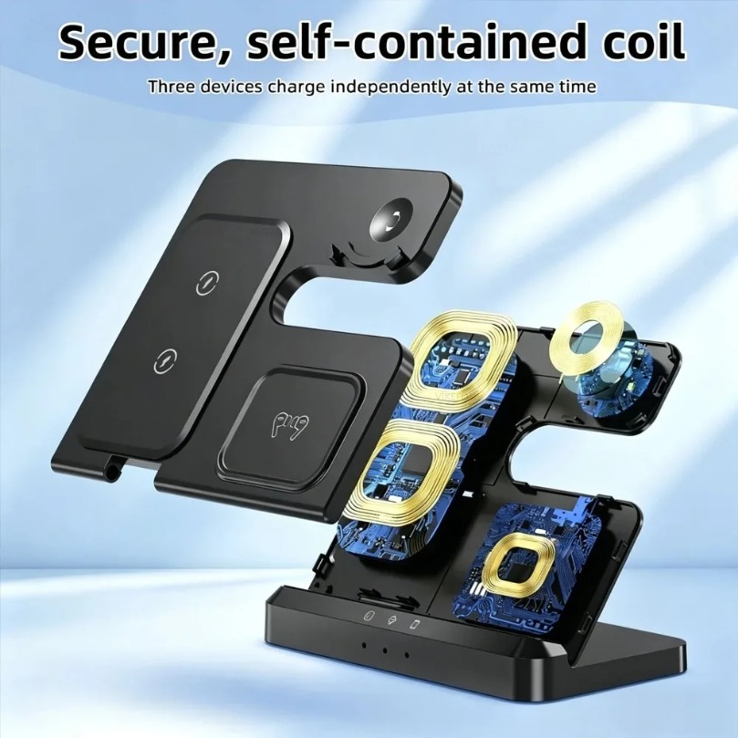 3 in 1 Fast Wireless Charger F - đánh giá và giá Watch Charger Cable