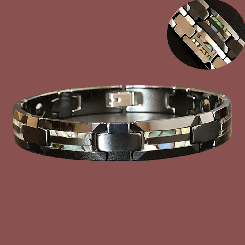 10mm Havey Punk Black Ceramic  - đánh giá và giá Ceramic Link Bracelet