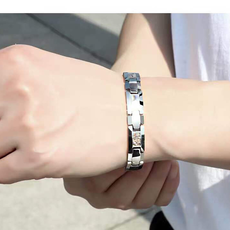 10mm Havey Punk Black Ceramic  - đánh giá và giá Ceramic Link Bracelet