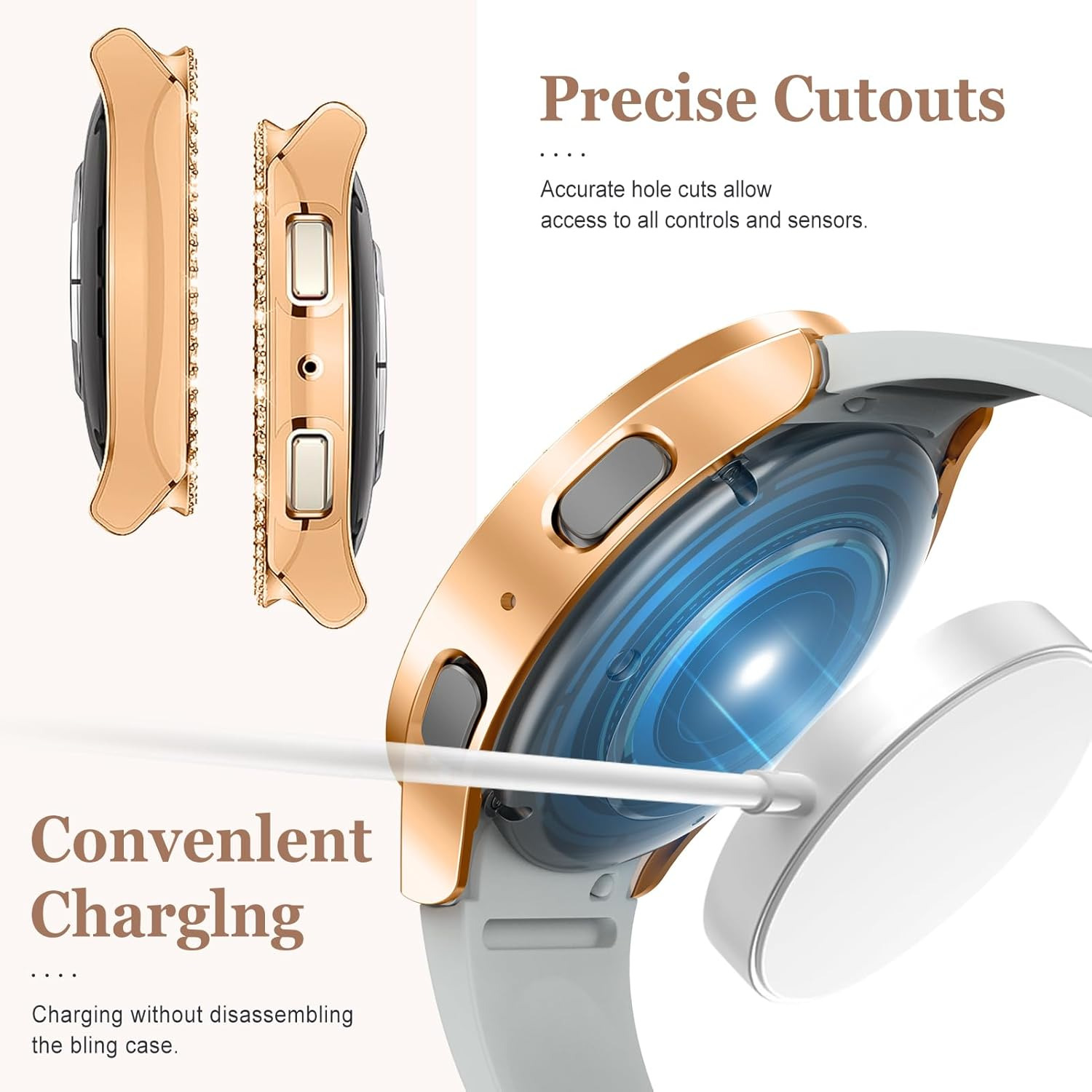 Bling watch Case for Samsung G - đánh giá và giá Accessories For Galaxy Watch 5