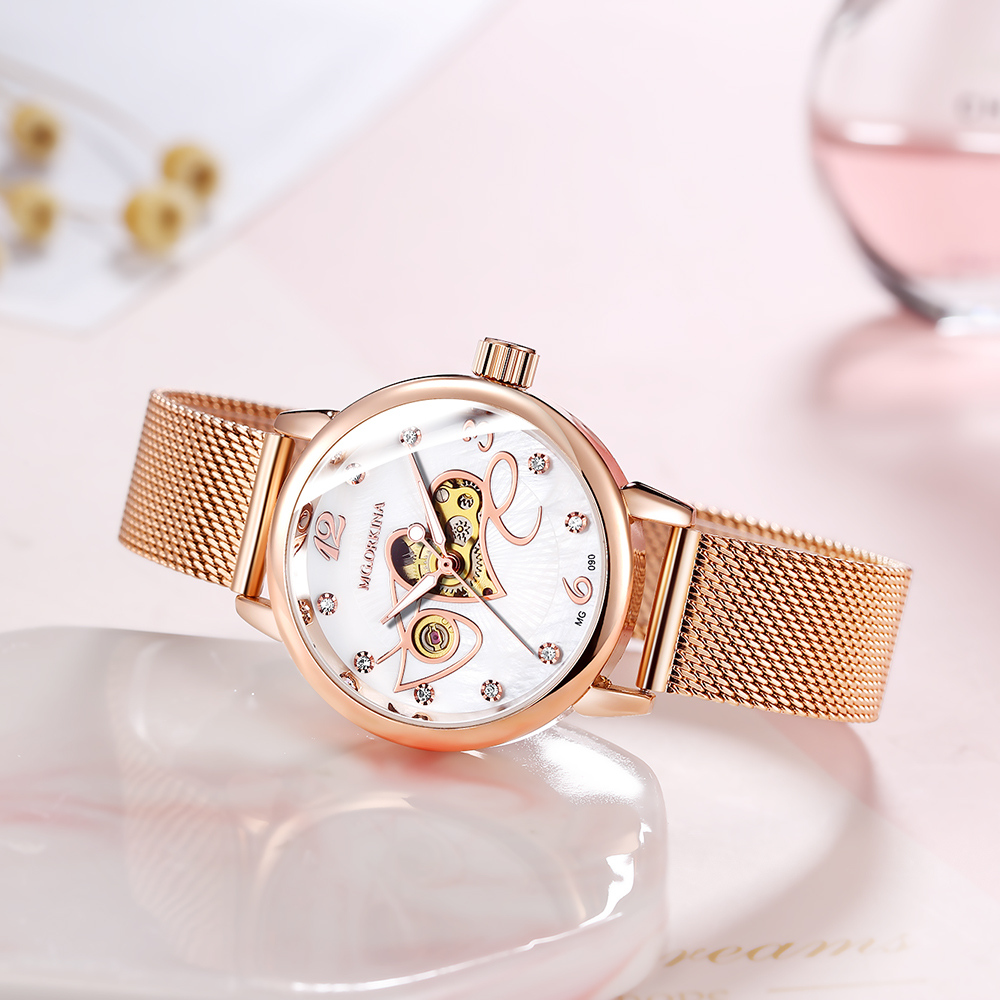 ORKINA Automatic Watch for Wom - đánh giá và giá Stainless Mesh Band