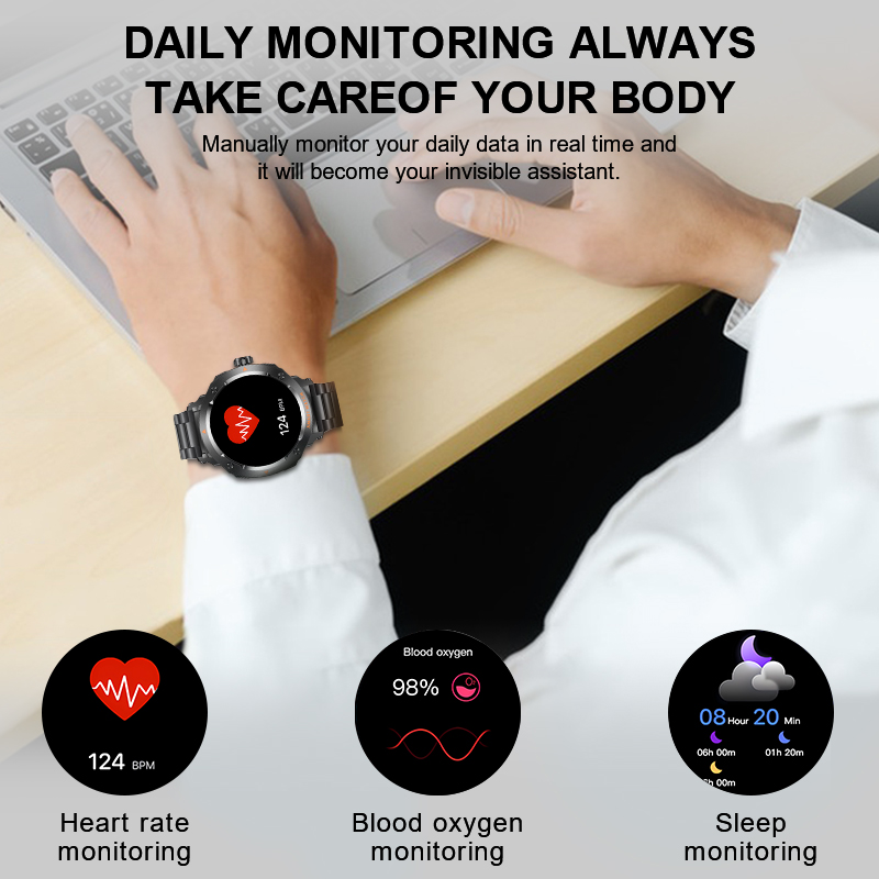 LIGE Men Earphone Smart Watch  - đánh giá và giá Smartwatch Headset