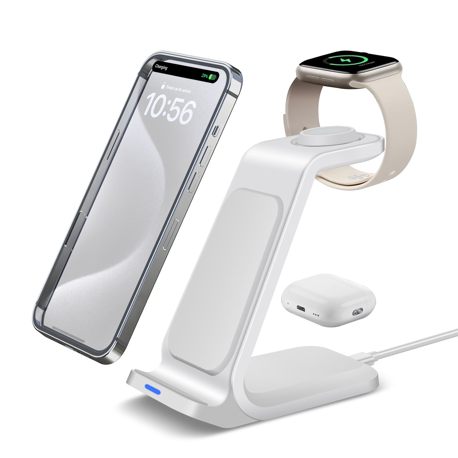 3 in 1 Charging Station for iP - đánh giá và giá Smartwatch X