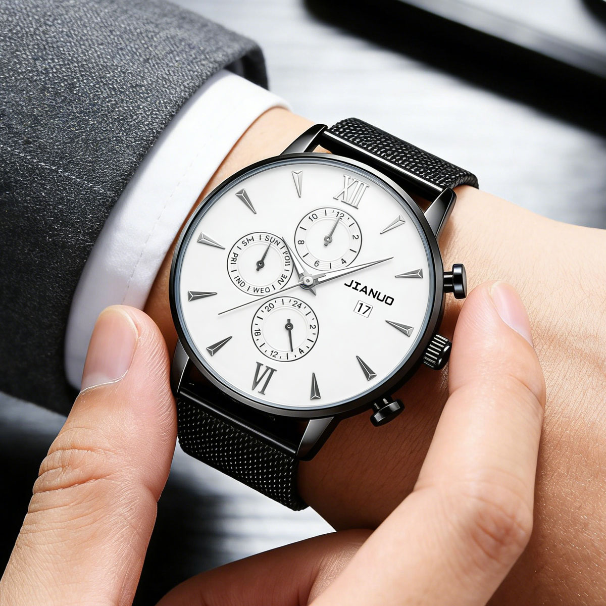 Trendy Casual Men's Milan Mesh - đánh giá và giá Stainless Mesh Band