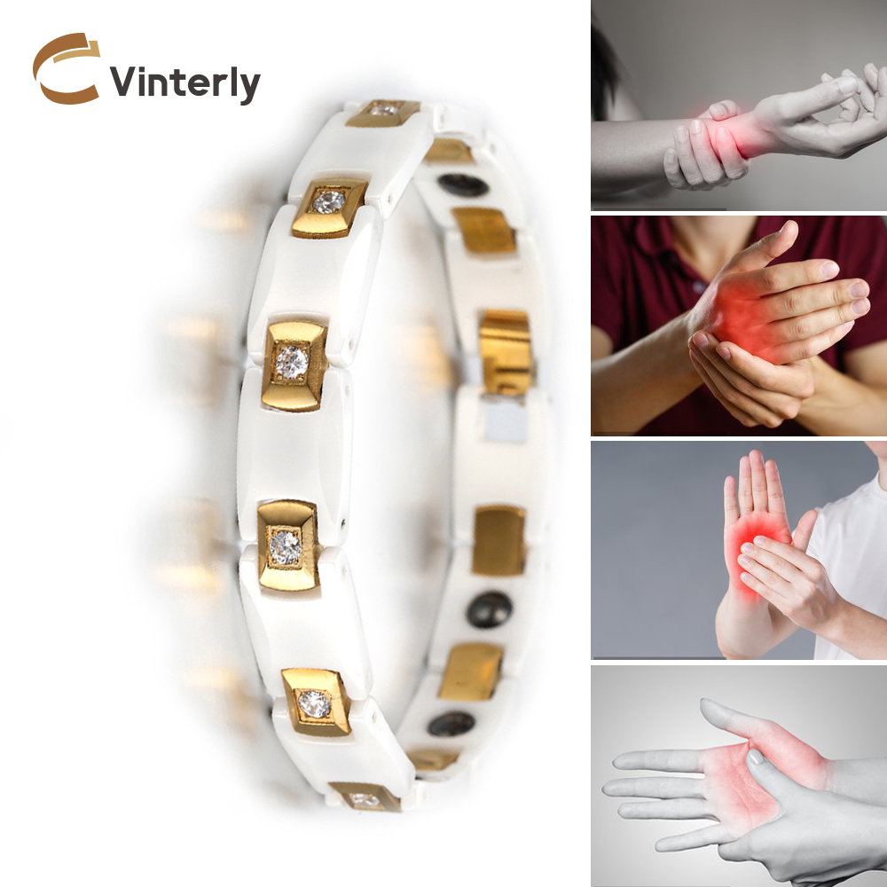 Vinterly Vòng Tay Nữ Dây Chuyề - đánh giá và giá Ceramic Link Bracelet