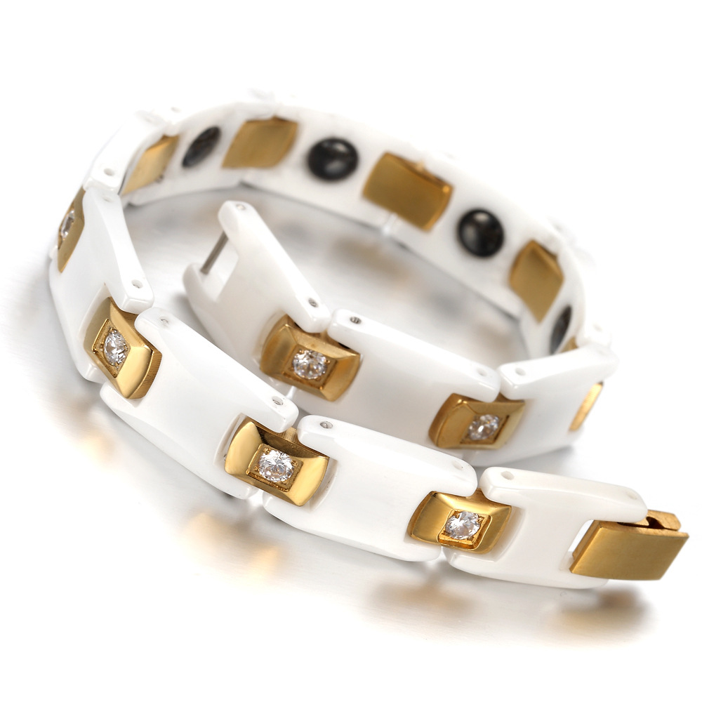 Vinterly Vòng Tay Nữ Dây Chuyề - đánh giá và giá Ceramic Link Bracelet