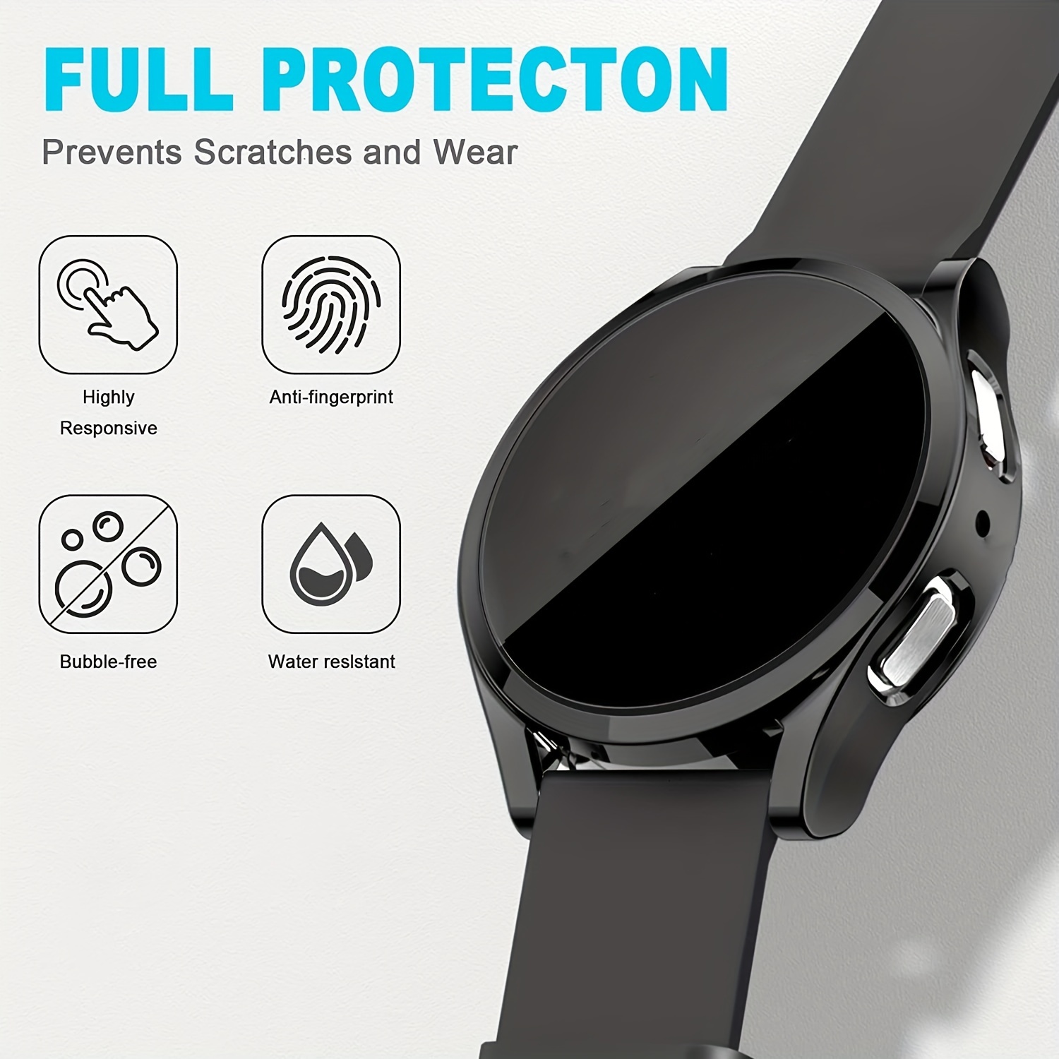 Matte Hard PC Case with Temper - đánh giá và giá Accessories For Galaxy Watch 5
