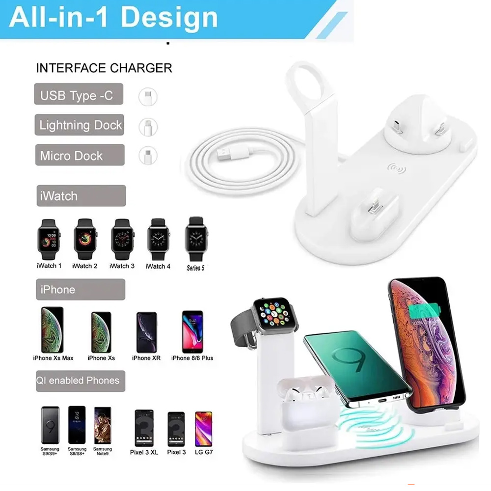 30W 7 in 1 Wireless Charger St - đánh giá và giá Watch Charger Cable