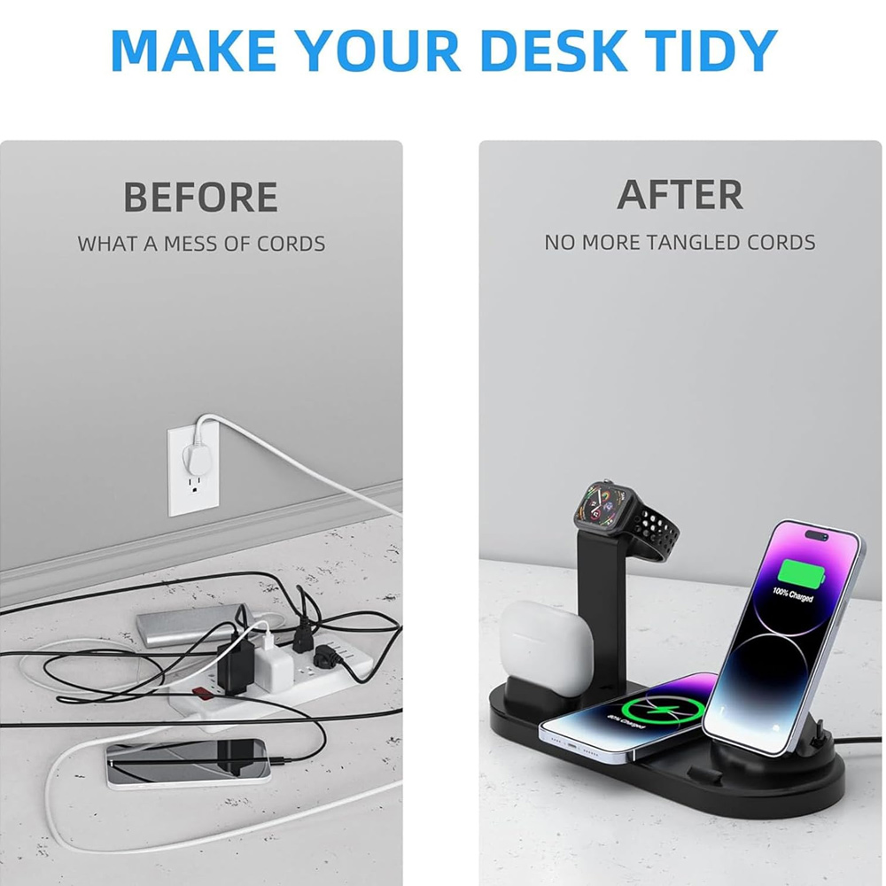 30W 7 in 1 Wireless Charger St - đánh giá và giá Watch Charger Cable