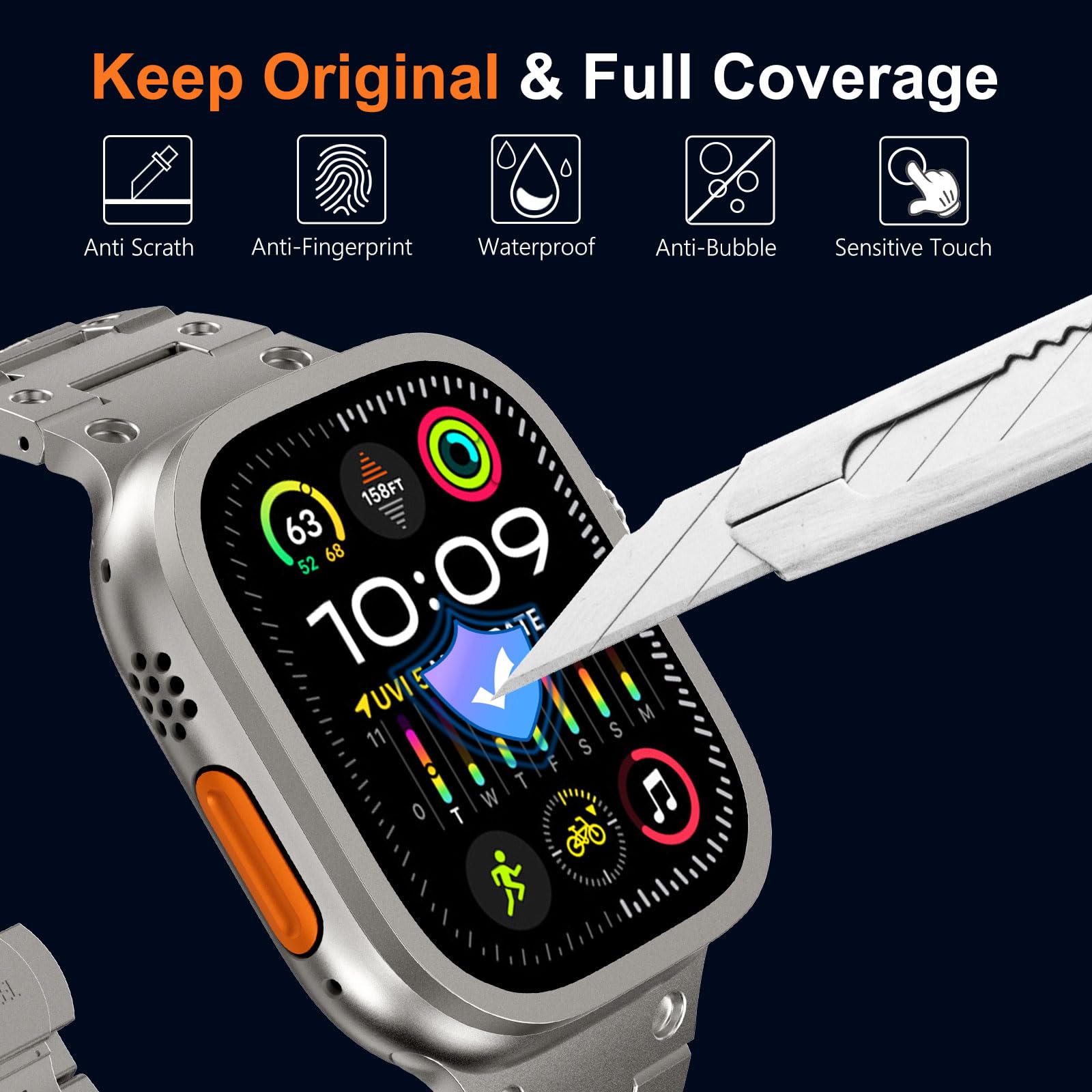 Tempered Glass for Apple Watch - đánh giá và giá Smart Watch Accessories