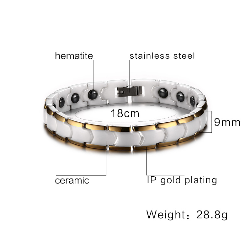 Hematie Vòng Đeo Tay Cho Nữ Ch - đánh giá và giá Ceramic Link Bracelet