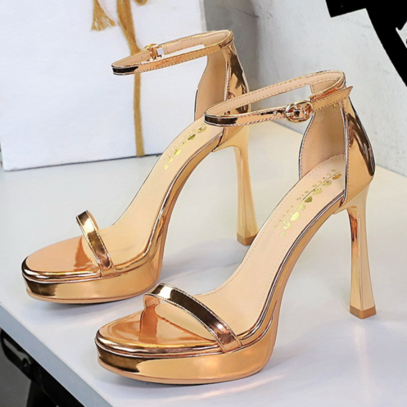 New Thin Heel Women Shoes Fash - đánh giá và giá Leather Classic Strap