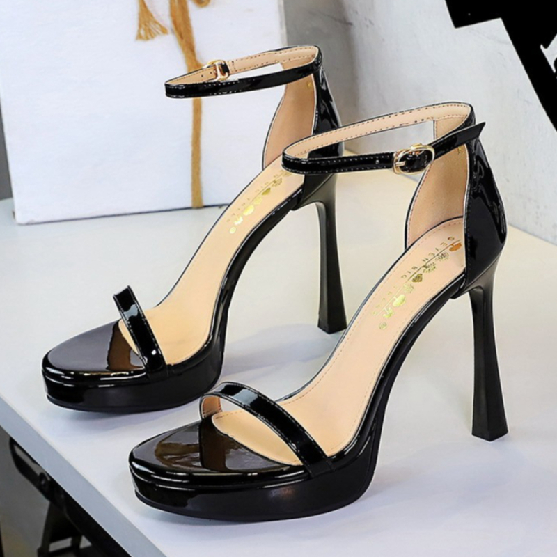 New Thin Heel Women Shoes Fash - đánh giá và giá Leather Classic Strap