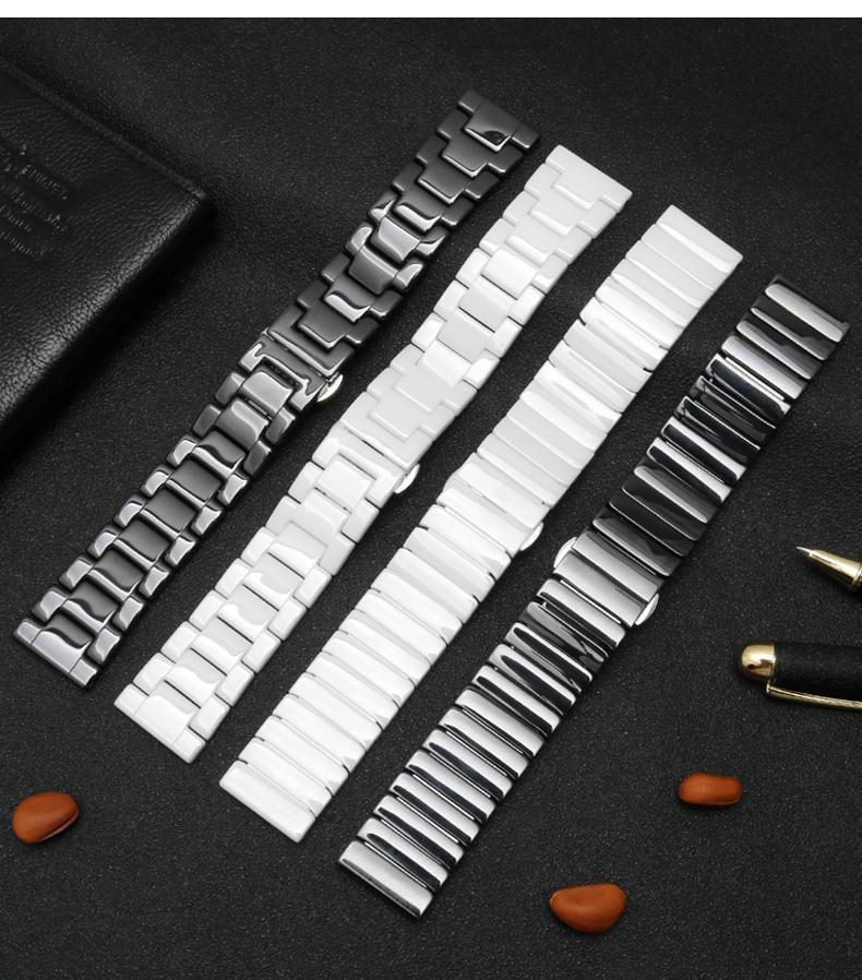 22mm ceramic watch Strap For A - đánh giá và giá Ceramic Link Bracelet