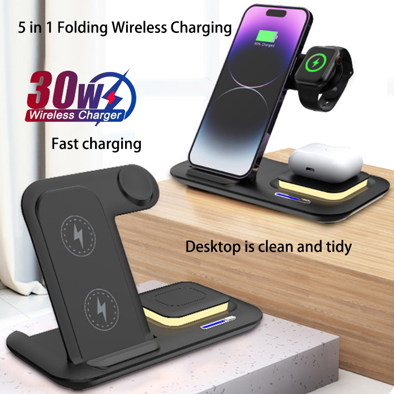 Hot 3 in 1 Foldable Wireless M - đánh giá và giá Watch Charger Cable