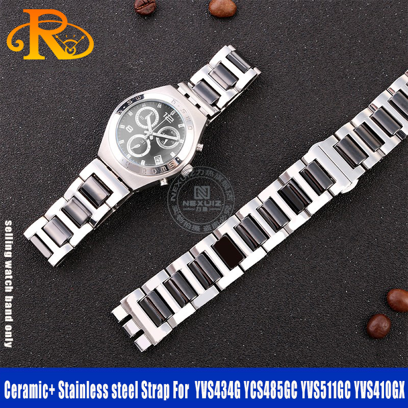 For Swatch Ceramic+ Stainless  - đánh giá và giá Ceramic Link Bracelet
