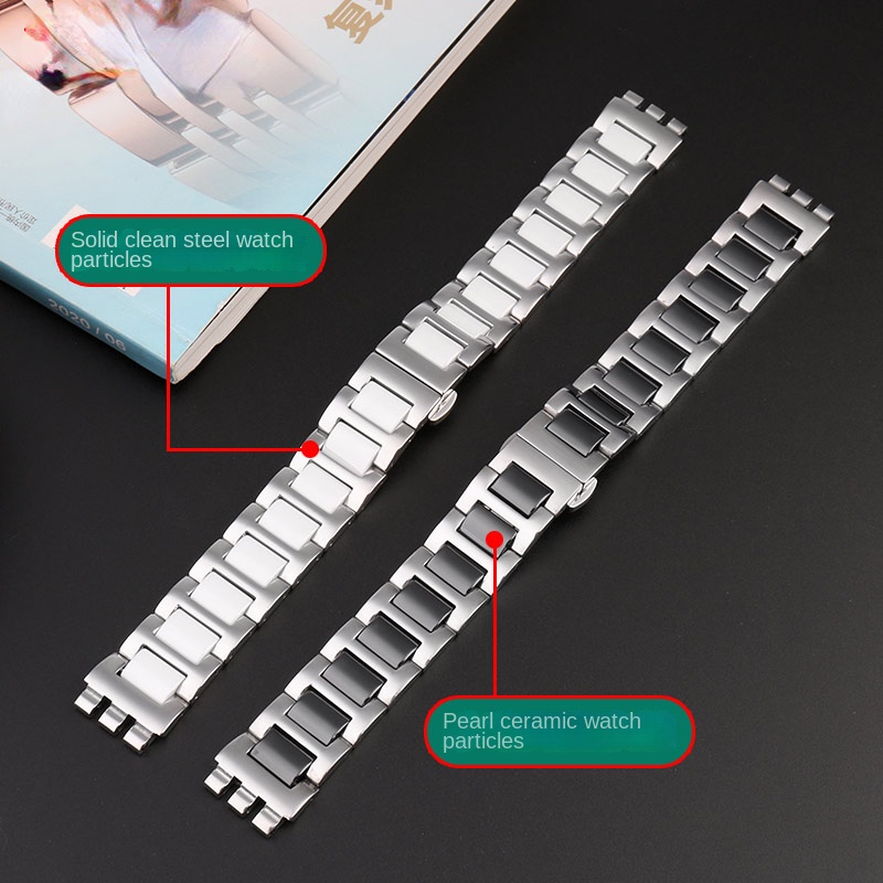 For Swatch Ceramic+ Stainless  - đánh giá và giá Ceramic Link Bracelet
