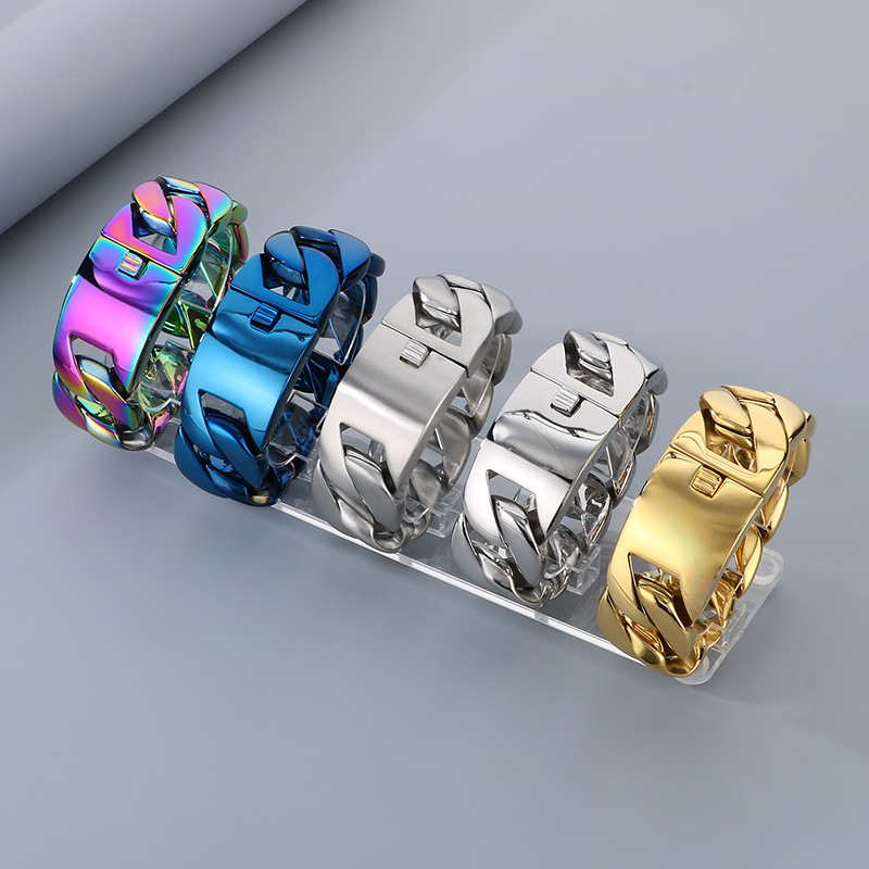 20/26/31MM 316L Thép Không Gỉ  - đánh giá và giá Ceramic Link Bracelet