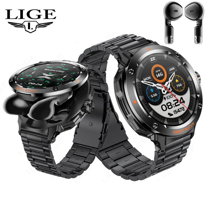 New Men's 2 In 1 Headset Smart - đánh giá và giá Smartwatch Headset