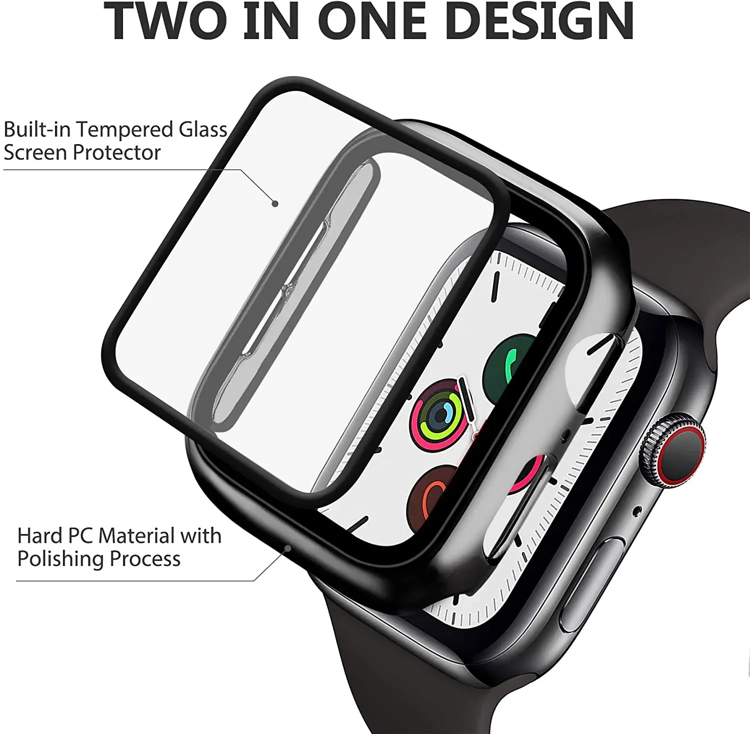 Tempered Glass+cover For Apple - đánh giá và giá Garmin Smartwatch Accessories