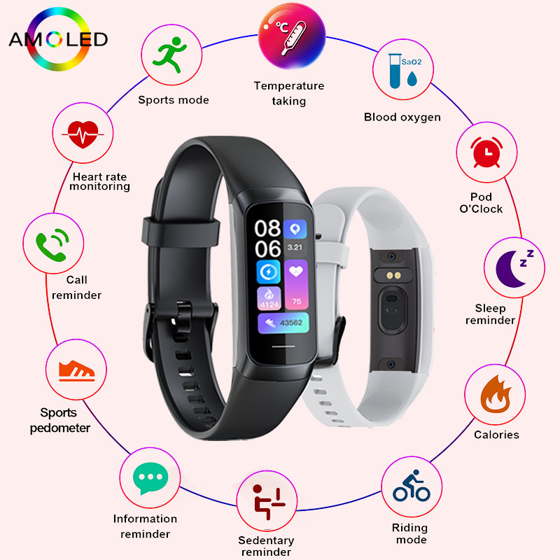 LIGE 1.1 Inch Amoled Heart Rat - đánh giá và giá Android Smartwatch Accessories
