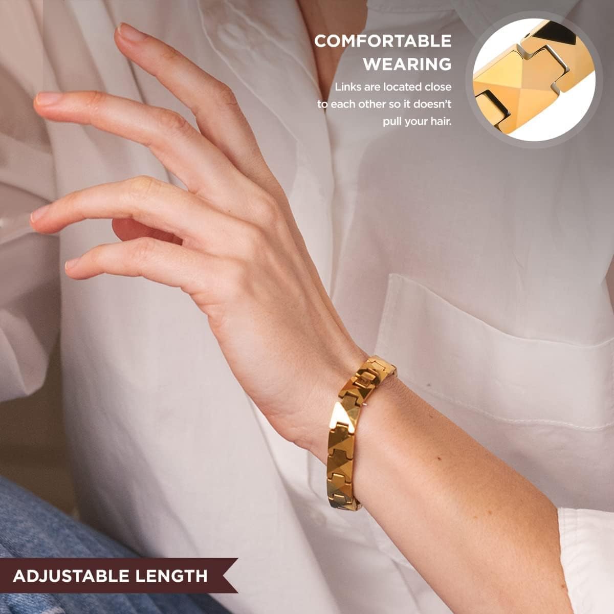 ARADOO Premium Ceramic Bracele - đánh giá và giá Ceramic Link Bracelet