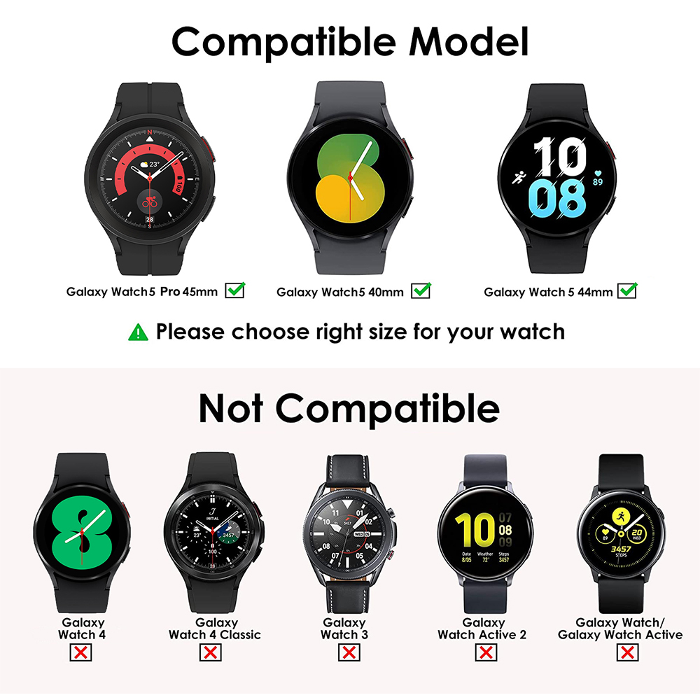 Cover+Tempered Glass for Samsu - đánh giá và giá Accessories For Galaxy Watch 5