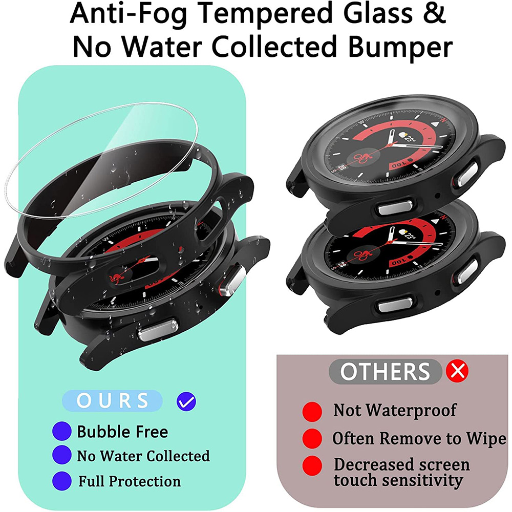 Cover+Tempered Glass for Samsu - đánh giá và giá Accessories For Galaxy Watch 5