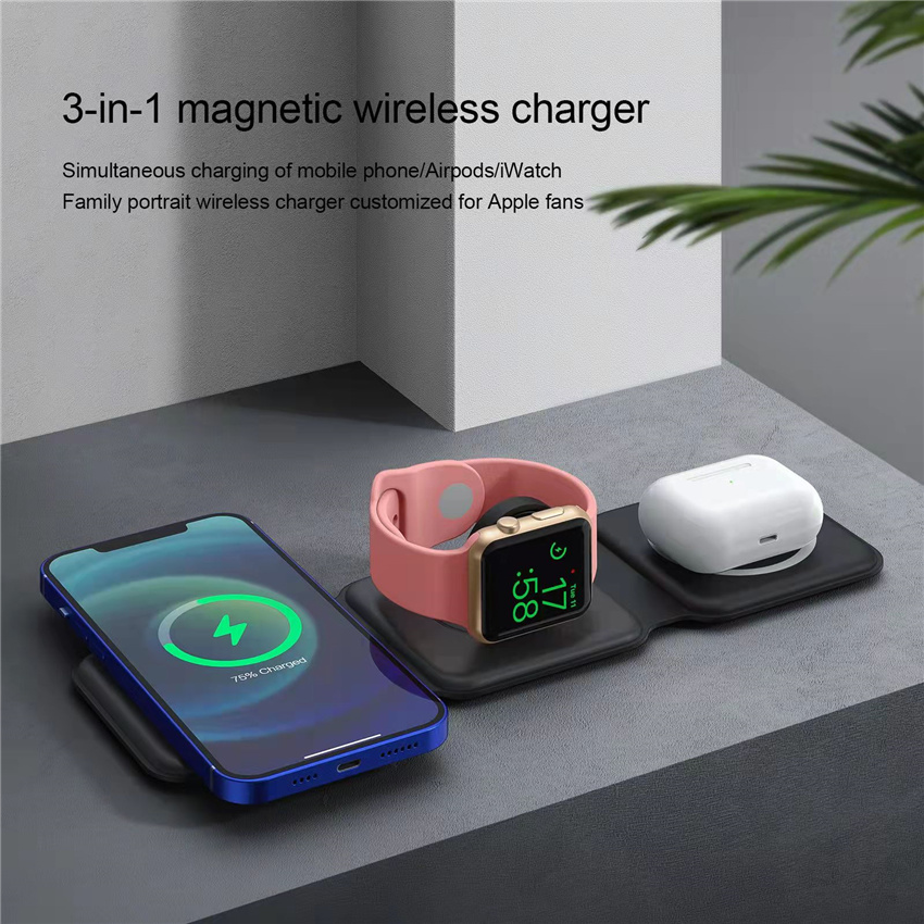 New 3in1 Foldable Wireless Cha - đánh giá và giá Smartwatch X12