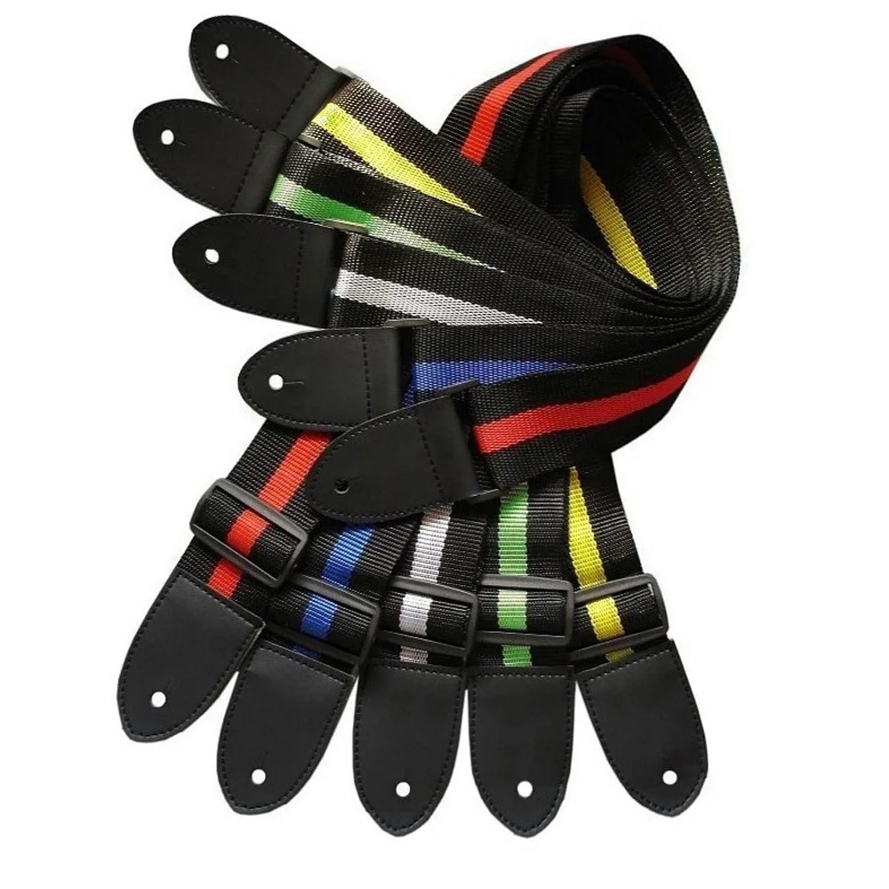 Guitar Strap Colourful Stripe  - đánh giá và giá Leather Classic Strap