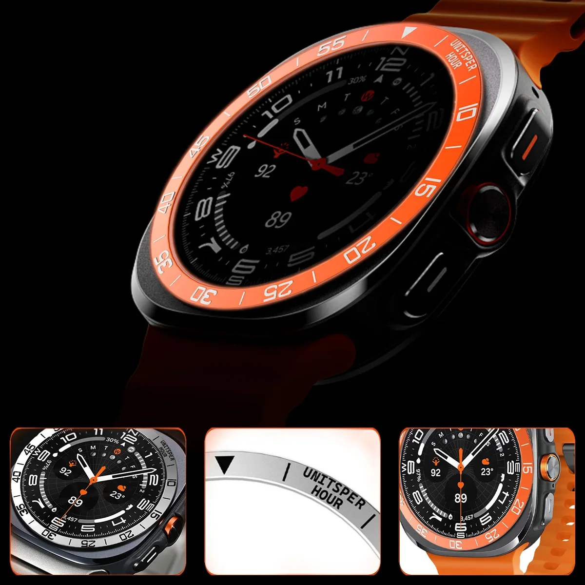 Metal Cover Bezel Ring Case Fo - đánh giá và giá Android Smartwatch Accessories