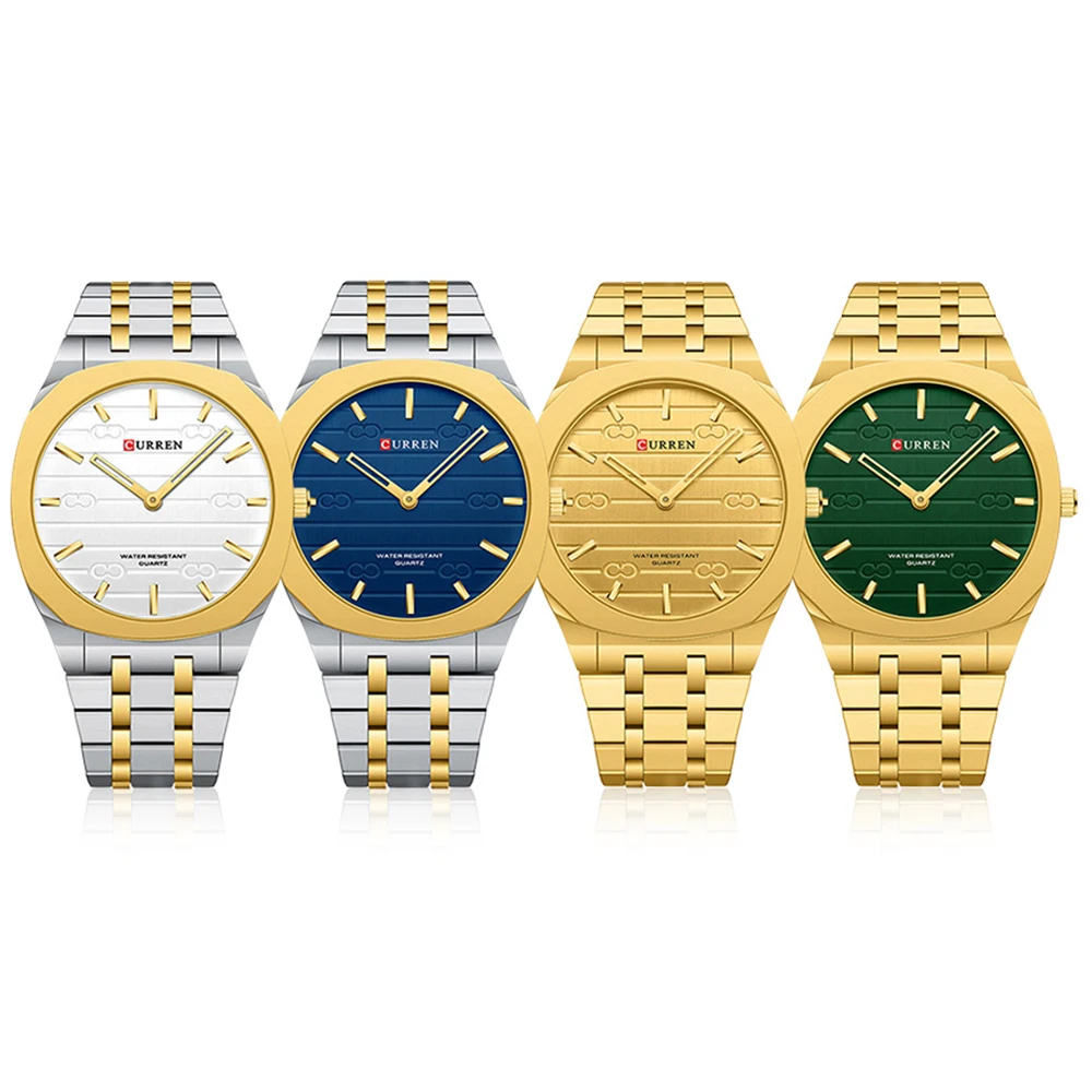 CURREN Fashion Mens Watches Ul - đánh giá và giá Stainless Mesh Band