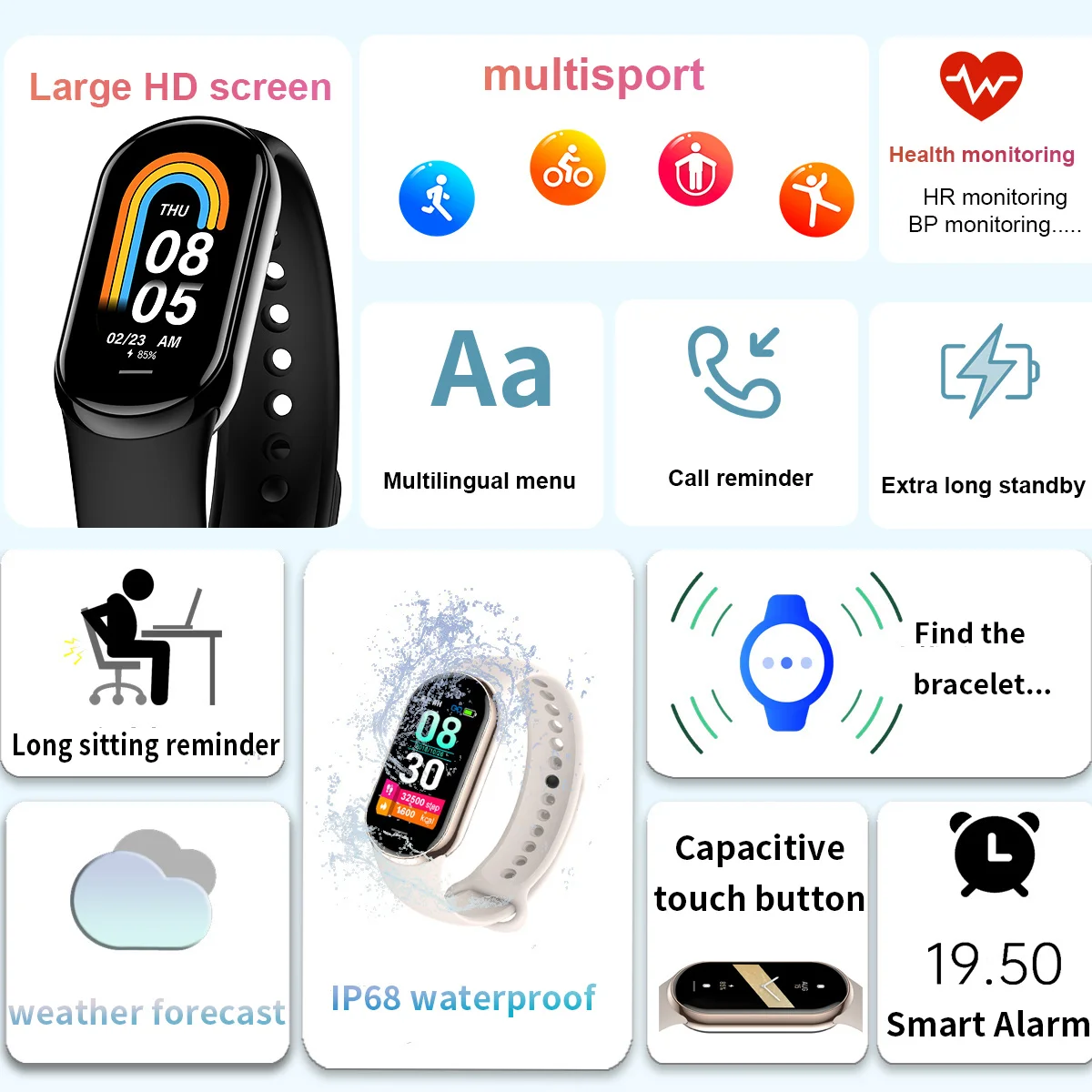 New Original Small M8 Band Sma - đánh giá và giá Android Smartwatch Accessories