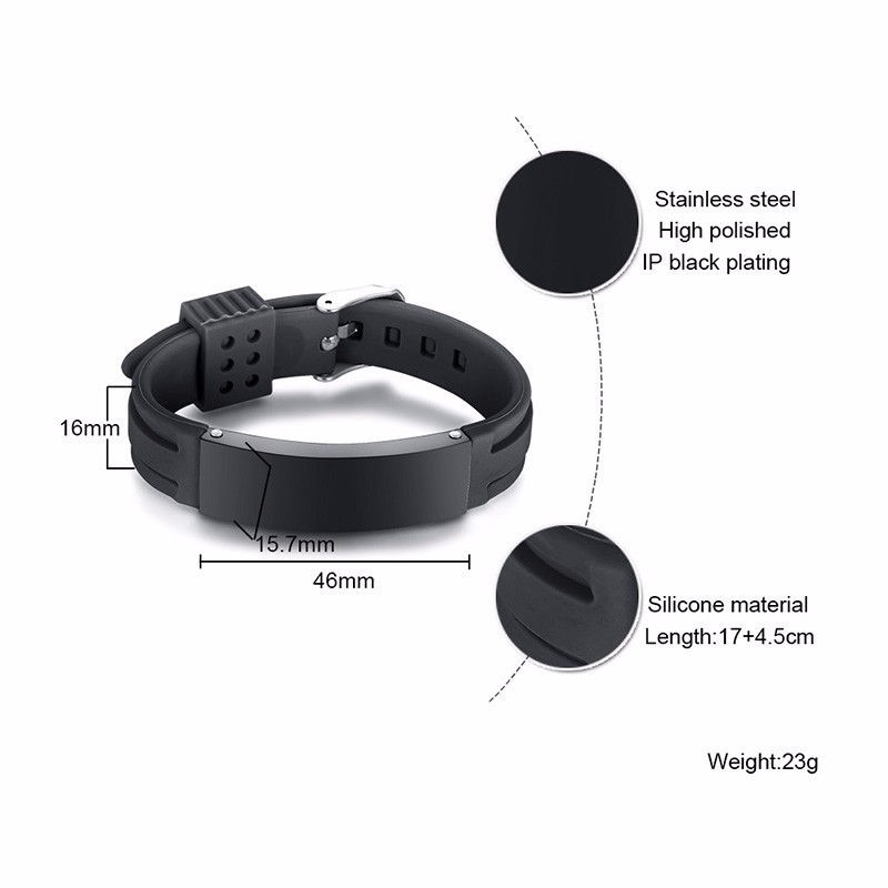 Cá Tính Dẻo Silicone Vòng Tay  - đánh giá và giá Silicone Band Replacement