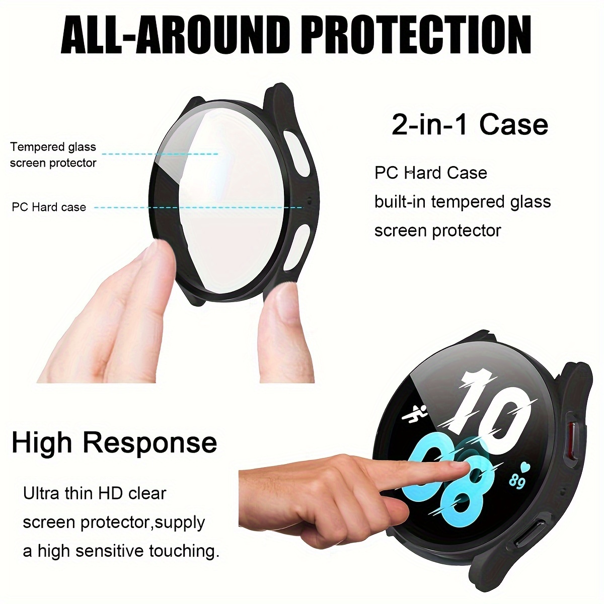 PC Case for Samsung Galaxy Wat - đánh giá và giá Accessories For Galaxy Watch 5