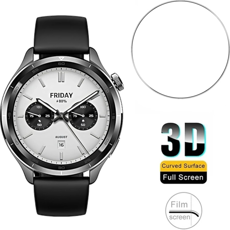 3pcs Tempered Glass Films For  - đánh giá và giá Xiaomi Smartwatch S4 Accessories