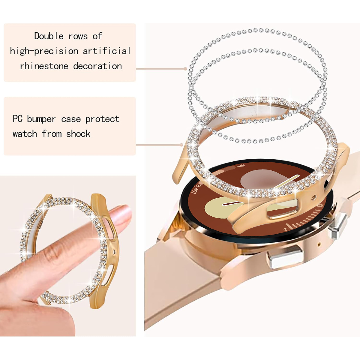 Case for Samsung Galaxy Watch  - đánh giá và giá Accessories For Galaxy Watch 5