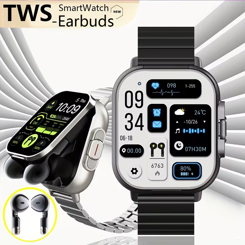 NFC Smart Watch TWS 2-in-1 Hea - đánh giá và giá Smartwatch Headset