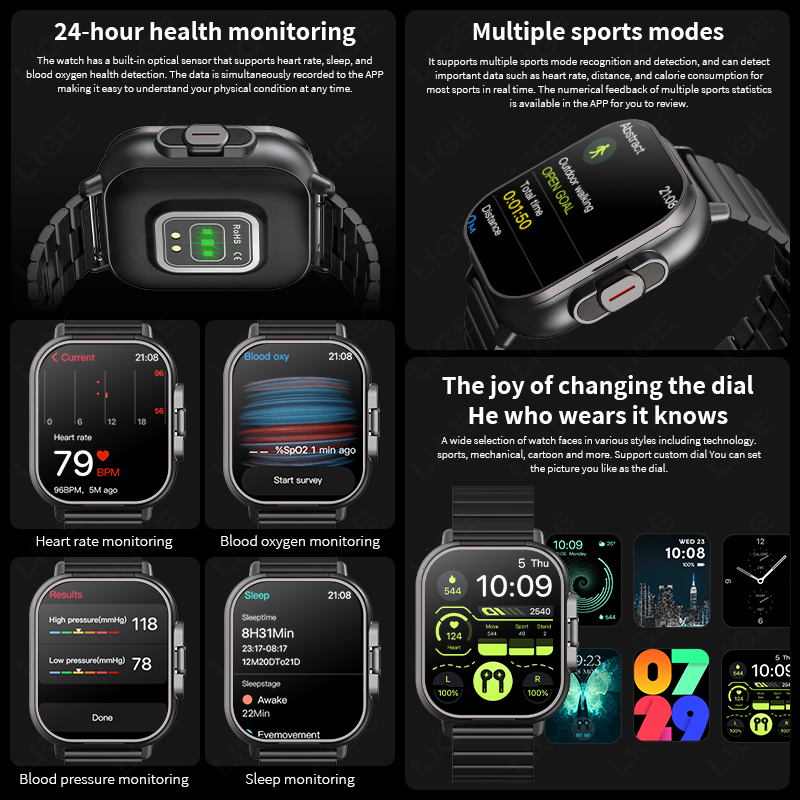 NFC Smart Watch TWS 2-in-1 Hea - đánh giá và giá Smartwatch Headset