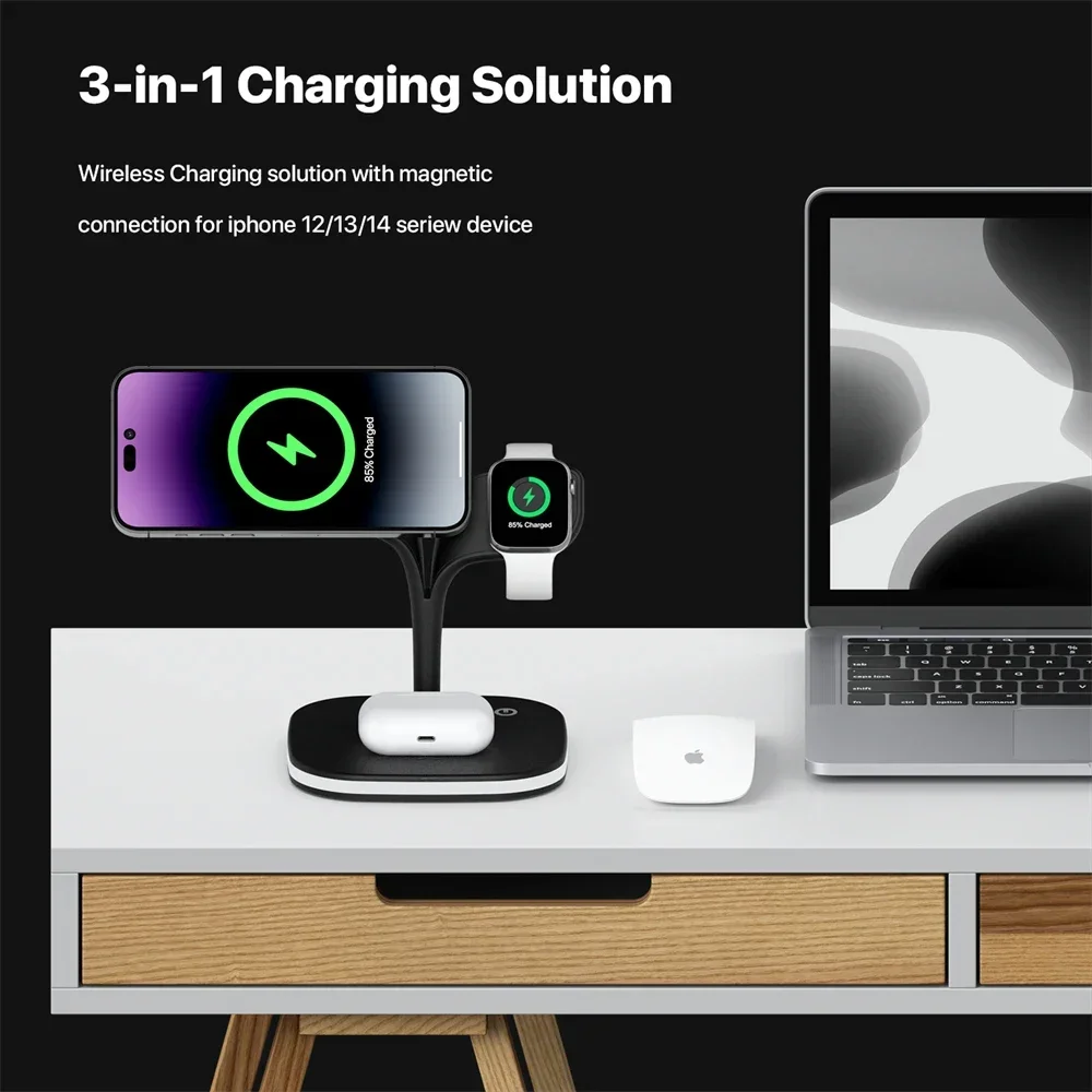 Magnetic 3 in 1 Wireless Charg - đánh giá và giá Watch Charger Cable