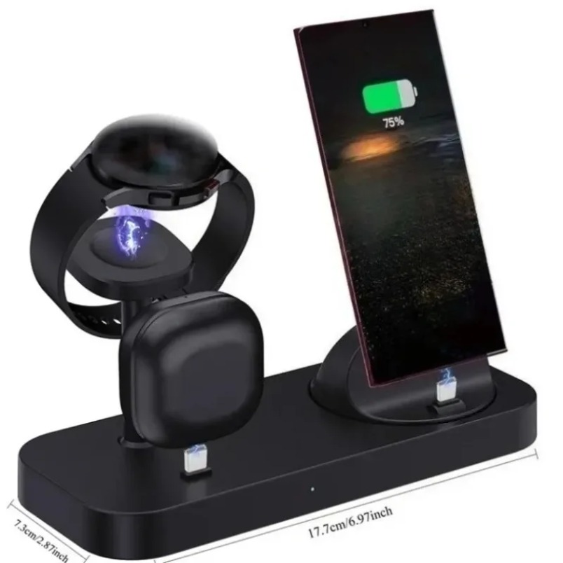 3 in 1 Wireless Charger Dual C - đánh giá và giá Watch Charger Cable