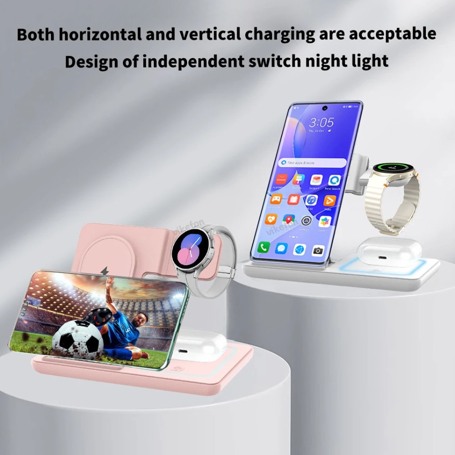 3 In 1 Foldable Wireless Charg - đánh giá và giá Watch Charger Cable